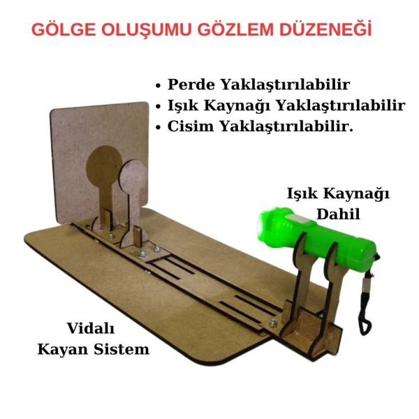 Gölge Oluşumu ve Gölge Boyu Değiştirme Etkinlik Seti Gölge Oluşumu ve Gölge Boyu Değiştirme Etkinlik Seti