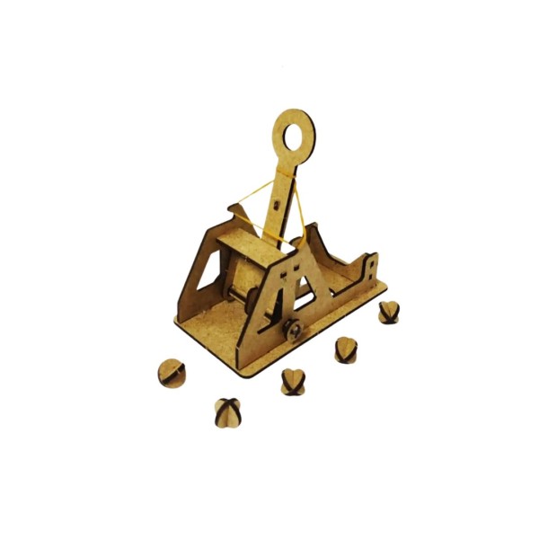 Mancınık Oyunu Yapım Seti - Ahşap Catapult, Trebuchet Mancınık Oyunu Yapım Seti - Ahşap Catapult, Trebuchet